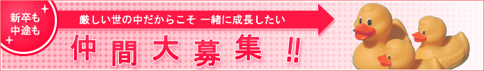 新卒も中途も 厳しい世の中だからこそ 一緒に成長したい 仲間大募集!!
